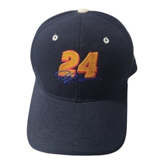 Jeff Gordon 24 NASCAR Hat Navy Blue DuPont‎ Motorsports Vintage Adjustable Cap