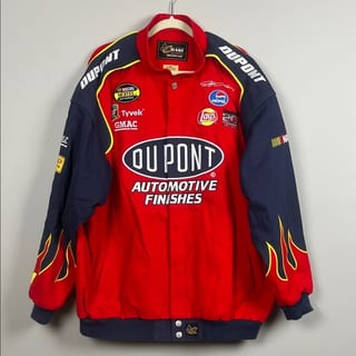 VTG Chase Authentics NASCAR Jeff Gordon DuPont Red & Black‎ Drivers Line Jacket