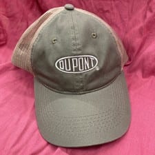 Vintage Platinum Series DuPont Adjustable Hat Grey Brown Mesh