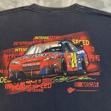 Vintage Jeff Gordon T-Shirt Men’s Large NASCAR DuPont Chevy #24 2008 COT Era Y2K