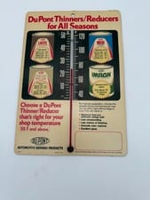Vintage DuPont Advertising Thermometer 9"x 13" RARE