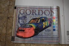 Vintage 1992 Jeff Gordon DuPont NASCAR Winston Cup Debut Poster 22x18 Lumina #24
