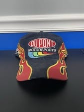 Vintage Dupont Motorsports/Hendricks JEFF GORDON #24 NASCAR Racing Flames Hat