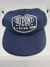 Vintage Dupont Canada A + S.T.A.G Team Snapback Trucker Hat Mesh