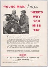 1933 DUPONT SKEET Vintage Print Ad Old-Timers Hunting  Shotgun Gear Advice