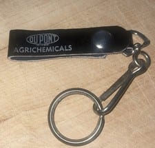 Vintage advertising Dupont Agrichemicals keychain  hook ring keys