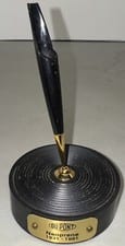 Vintage E.I. DuPont Nemours Co Neoprene 50th Anniversary Desktop Pen Holder 1981