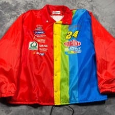 Vintage Dupont Racing Jacket Mens XL Jeff Gordon #24 Nascar Winston Cup Series