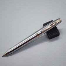 DUPONT Sheaffer Vintage White Dot Prelude Brushed Chrome Ballpoint Twist Pen